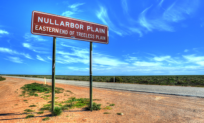 Nullarbor Plain. Photo by Chris Fithall on flikr.
